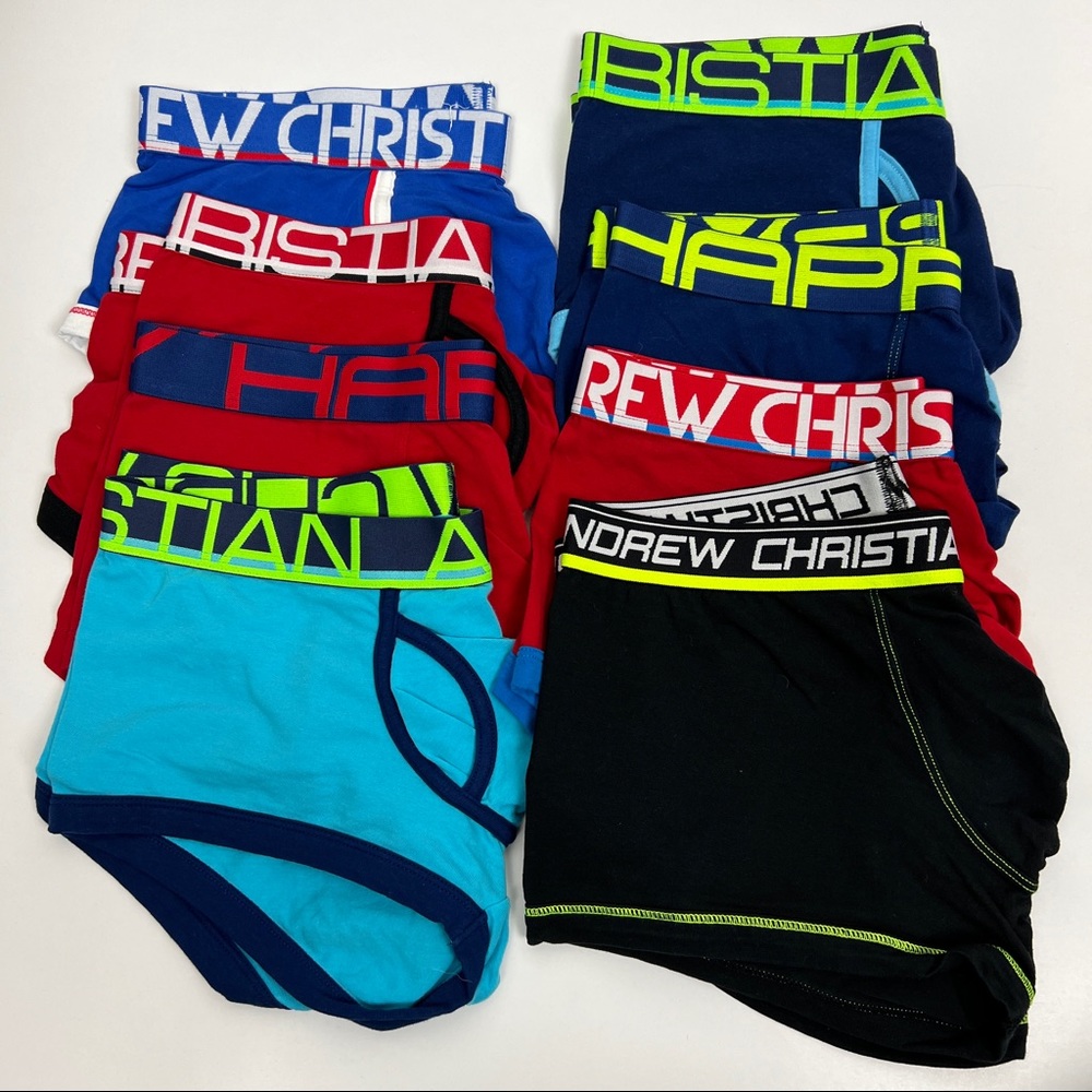 Lot of 8 Andrew Christian Boxer Briefs